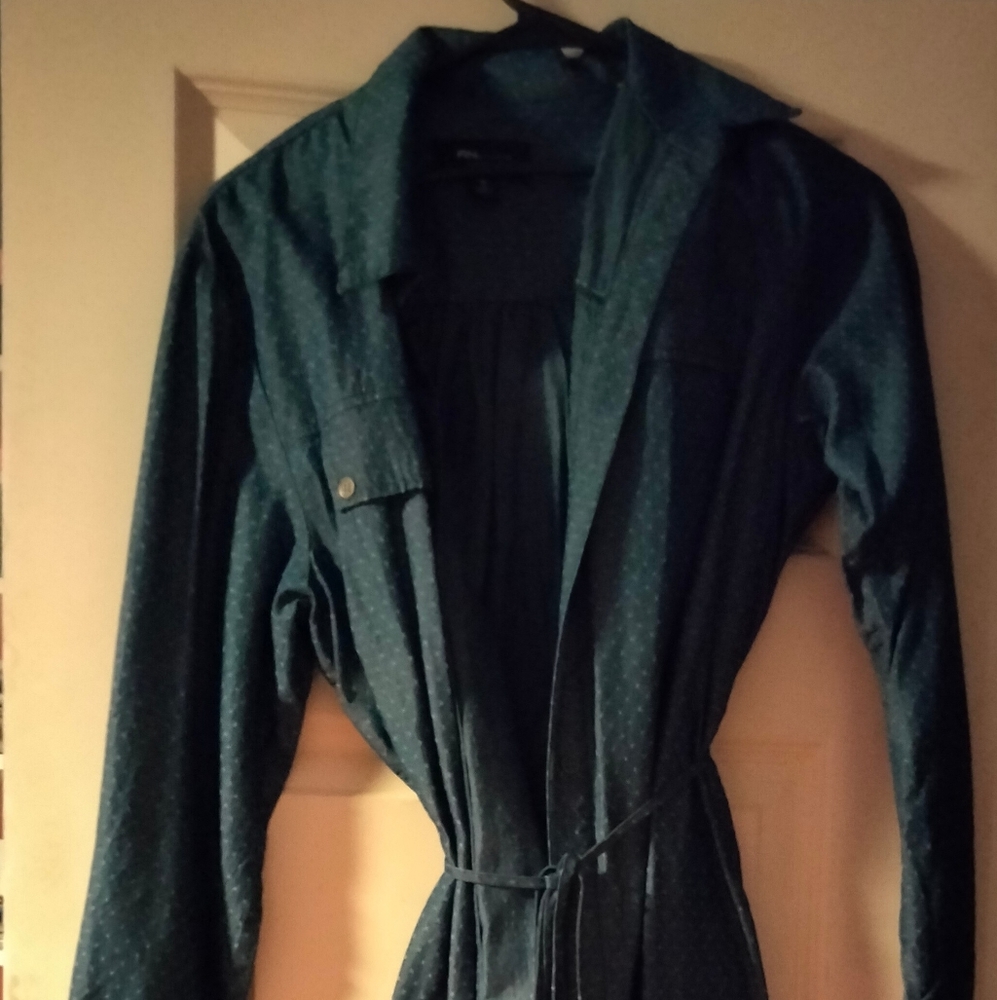 Long sleeve denim dress